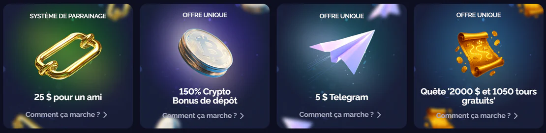 Offres en cours sur Goldbet